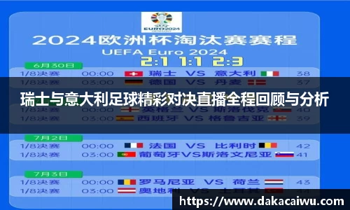 瑞士与意大利足球精彩对决直播全程回顾与分析